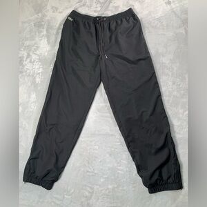Vintage Lacoste black nylon taffeta track pants